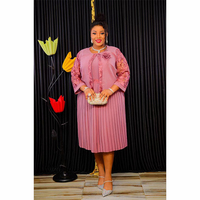 Tenue Formelle Grande Taille Turque – Costume Élégant Africain pour Femme – Idéal pour l'Église