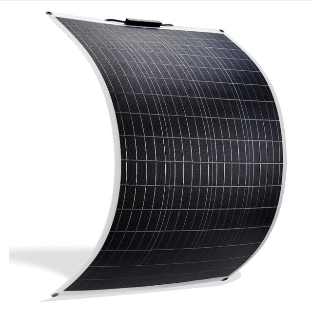 100W 12V 18V Semi-flexible Solar Module ETFE Monocrystalline Silicon Flexible Solar Panels for Home Outdoor RV Camping