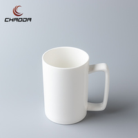 Tasse en céramique à sublimation de logo personnalisé en porcelaine blanche de 12/13/14oz bon marché tasses à café de thé