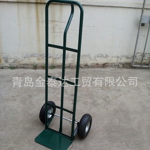 Chariot à main à deux roues en acier rouge pour entrepôt industriel HT1805, durable, monocouche - Product Image 5