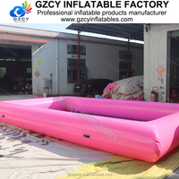 Piscine gonflable rouge personnalisable, réservoir d'eau gonflable de qualité commerciale à vendre