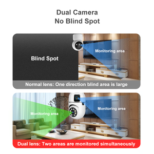 Gran oferta, cámara <span class=keywords><strong>CCTV</strong></span> de doble lente para interiores, Bombilla de 360 grados, WiFi, CMOS, Audio bidireccional, visión nocturna, Memoria PTZ/tarjeta SD - Product Image 4