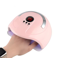 Sèche-ongles portable à poignée, séchage rapide du vernis à ongles, 54W, capteur automatique, 3 minuteurs, lampe UV LED pour ongles