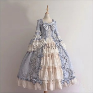 Vestido de Princesa Lolita de Anime para Mujer, Lindo Vestido con Lazo y Encaje, Vestidos de Gasa con Costuras, Faldas Amplias Combinables para Damas, Nuevo - Product Image 2