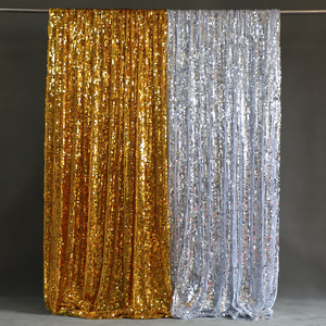 S572 Tissu à paillettes argentées en gros pour rideau de <span class=keywords><strong>fond</strong></span> de scène de mariage et banquets, idéal pour les décors de scène de mariage - Product Image 5