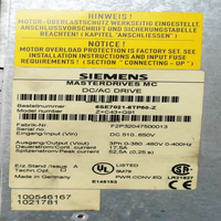 Variador de Frecuencia Masterdrives MC Z=C43 G91 Ver a