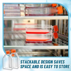 Vô trùng 75cm ² Polystyrene nhựa văn hóa tế bào bình TC điều trị Bộ lọc Mũ phòng thí nghiệm chai với quy mô cho mô văn hóa - Product Image 5