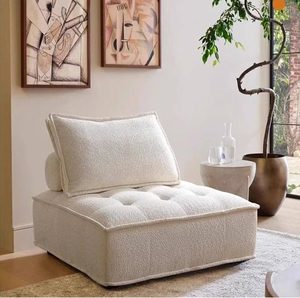 Sofá Moderno de Tela Bouclé, Sofá Cama Comprimido al Vacío, Sofá Individual Simple para Sala de Estar, Balcón, Tatami - Product Image 4