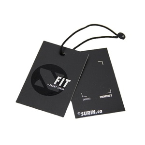 Tùy Chỉnh Hangtag Thương Hiệu Logo May Mặc Đu Tag Nhựa Tông Craft Giấy Tag UV Vàng In Ấn Treo Thẻ Cho Phụ Nữ Quần Áo - Product Image 1