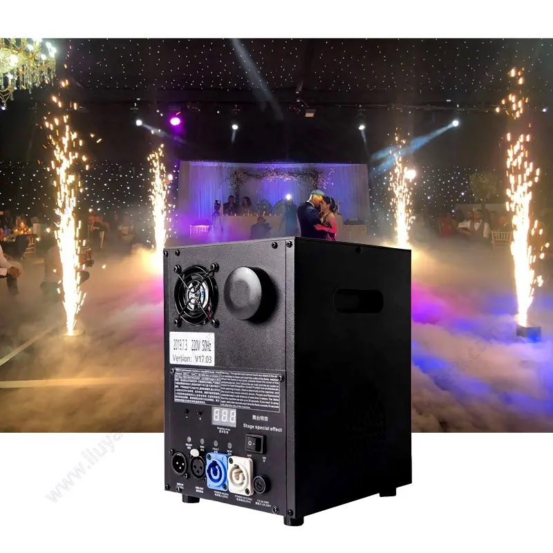 DMX 512 pyrotechniques machine pyro froid feux d'artifice d'étape froide sparkler machine fontaine froide machine à étincelles pour la décoration de mariage