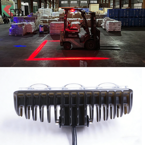 אורות בטיחות חדשים מסוג LED בהספק 18W למלגזות, עם אזהרת אזור עבודה אדומה, נגד התנגשויות, למחפרים, מעמיסים, ורכבי AGV. - Product Image 6