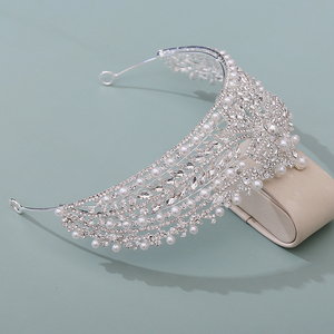 Diadème en cristal fait à la main de luxe coréen pour Queens Pageant Crown Diamond Baroque Pageant Crowns Couronne - Product Image 4