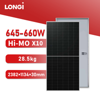 Panel Surya Longi Himo X10 Dengan Garansi 25 Tahun  640W 645W 650W 655W 660W 665W 670w