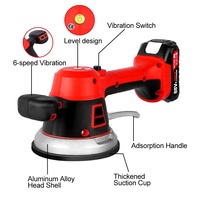 ONEVAN Machine à carreler 6 vitesses, vibrateur à carreaux, ventouse, vibrateur automatique pour sol, outils de nivellement pour batterie Makita 18v