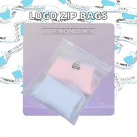 Sacs de rangement pour t-shirts avec logo imprimé personnalisé, en plastique PE transparent mat givré, refermables, jetables et réutilisables pour l'emballage de vêtements