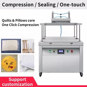 600YS Factory Outlet Automatic Pillow Quilts Air Compression Commercial Plastic Sealing Vacuum Packaging Machine With Work <b>Table</b> - Product Image 4