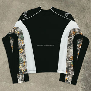 เสื้อเชิ้ตแขนยาวปักโลโก้สไตล์ Y2K พรีเมี่ยมชุดสตรีทแวร์โอเวอร์ไซส์ออกแบบได้ตามต้องการ - Product Image 2