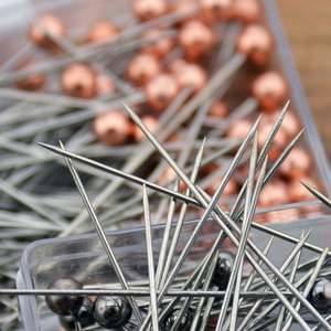 Vente en gros Nouveaux épingles à tête de perle de 38 mm, épingles de couture pour vêtements, accessoires de couture, épingles droites - Product Image 3