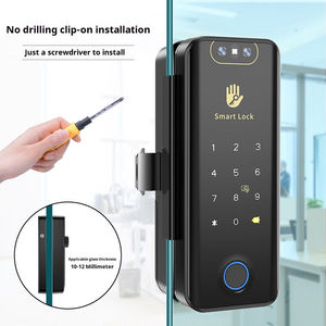 <strong>3D</strong> Face Recognition Lock Glass Door Smart Lock Biometric <strong>Fingerprint</strong> Lock Password System Lock Security Lock - Product Image 4