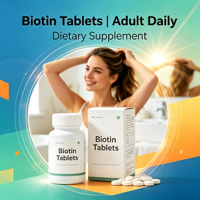 Comprimés de mélange complexe de biotine |   Complément alimentaire naturel pour cheveux, peau et ongles pour adultes, biotine + zinc + sélénium, sans conservateurs