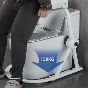 Étagère d'appoint pliante de garde-corps de sécurité intelligente pour main courante de toilette avec capacité de 150kg pour salle de bain pour personnes âgées - Product Image 2
