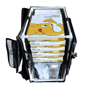 18.5inch bánh pizza giao hàng túi quảng cáo khuyến mại kỹ thuật số biển 1000nits <span class=keywords><strong>LCD</strong></span> con người đi Bộ Ba Lô biển quảng cáo - Product Image 3