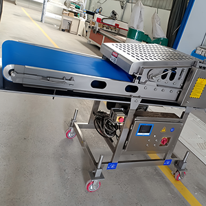 Machine à calandreuse de viande à haute efficacité pour la production continue de steaks, presse à rouleaux automatique pour aplatir la viande (steaks, côtes de porc, poulet) - Product Image 5