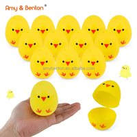 Jouet Offre Spéciale pour enfants avec style mignon et oeuf de couleur vive Festival en plastique personnalisé Pâques Surprise jouets oeuf pour enfants