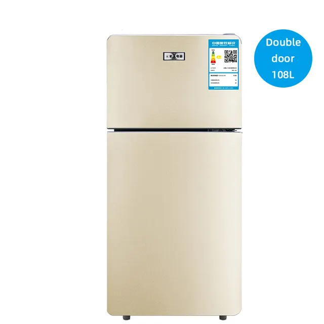 110V-240V 108L white Home Appliance Top Freezer Refrigerator