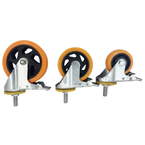 3 Zoll 4 Zoll 5 Zoll Handwagen Industrial Rigid Swivel PVC Lenkrad mit Bremse - Product Image 5