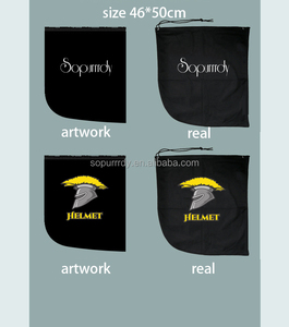 Bolsa de Casco de Terciopelo Suave, Ligera y de Gran Capacidad, con Logotipo Personalizado, para Motocicleta, Deporte, Gimnasio, con Cordón - Product Image 4