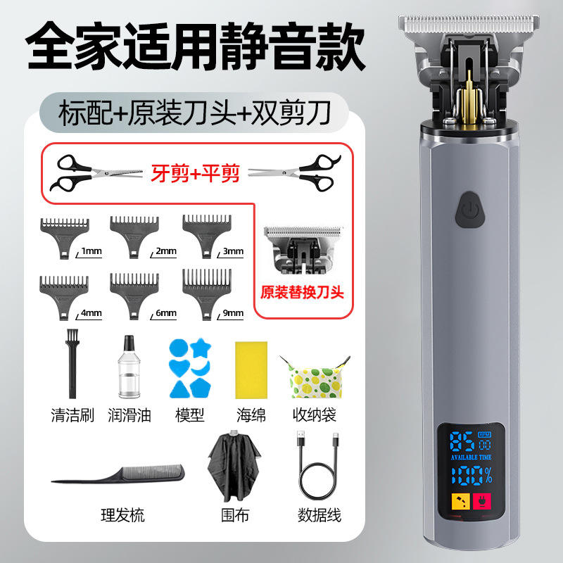 Gunmetal haircut set