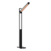 Chauffage électrique infrarouge de patio certifié CE CB GS EMC LVD Fordable 1500W/1800W avec tube en fibre de carbone
