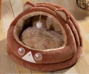 ที่นอนสุนัขแบบกึ่งปิดสำหรับฤดูใบไม้ร่วงและฤดูหนาว รูปทรงใหม่ บ้านสัตว์เลี้ยงยอดนิยมบนอินเทอร์เน็ต บรรจุภัณฑ์กล่องกระดาษ - Product Image 1