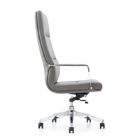 Fauteuil de direction ergonomique contemporain de luxe en cuir synthétique avec massage, pivotant et inclinable, cadre en bois
