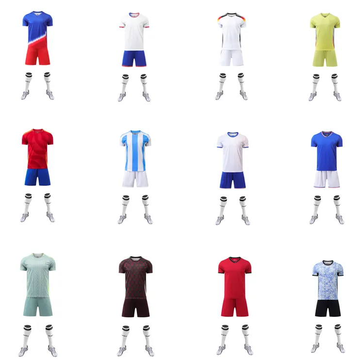 Factory Wholesale Soccer Wear 2024/25 New Season Club Football Uniforms 100%Polyester Top Thailand Quality Soccer Jersey