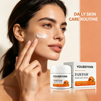 Crème hydratante pour le visage à la papaye de marque OEM, anti-rides, hydrate, éclaircit, réduit les taches brunes, élimine la pigmentation, nourrit