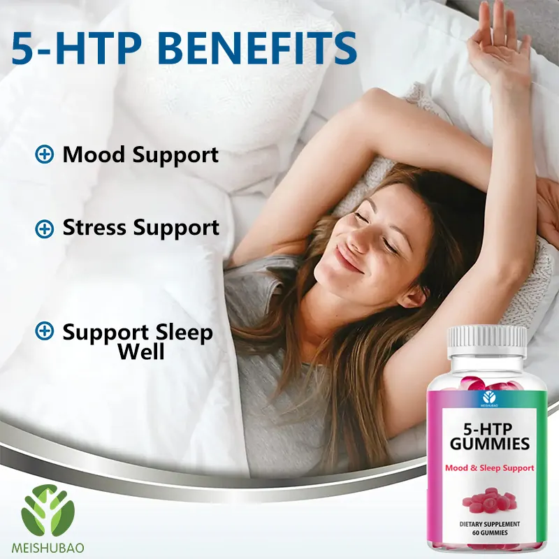 निजी लेबल 5-HTP Gummies 5 HTP विटामिन नींद अच्छी तरह से चिपचिपा एल-Tryptophan मूड समर्थन 5 HTP पूरक