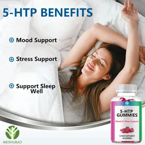 Gummies 5-HTP Nhãn Hiệu Riêng Kẹo Dẻo 5 HTP Vitamin Ngủ Ngon Bổ Sung 5 HTP Hỗ Trợ Tâm Trạng L-tryptophan