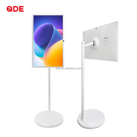 Monitor Táctil Capacitivo LED 4K de 24 Pulgadas de Alta Calidad QDE, TV Android 13 con Soporte de Pie, Pantalla Móvil Inteligente Portátil Inalámbrica