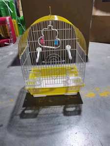 Vente en gros cages à oiseaux de haute qualité luxe perroquet canari rond bambou oiseau cage en fer de haute qualité - Product Image 5