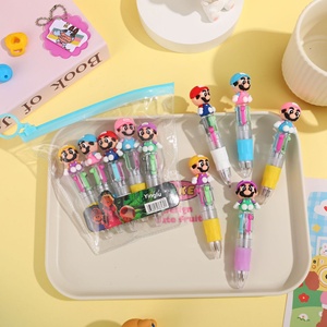 Set di 5 Penne <span class=keywords><strong>a</strong></span> <span class=keywords><strong>Sfera</strong></span> Colorate Mini Stitch, Blu/Viola/<span class=keywords><strong>Rosa</strong></span>/Giallo, Cancelleria per Studenti, Regali e Premi - Product Image 4