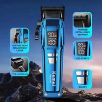 Tondeuse à cheveux professionnelle Kemei KM-2797 avec moteur sans balais 9000 tr/min, ensemble de tondeuses sans fil KM-2795 KM-2976, machine à couper les cheveux