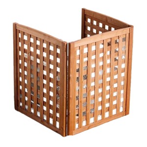 Clôture en bois à mailles pour l'intimité, clôture pour unité de climatisation extérieure, écran d'intimité en bois, clôture de jardin, clôture pour climatiseur - Product Image 5