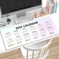 OEM 2027 Farbenfrohe Wasserdichte Große Gaming-Mausunterlage mit Gummiunterseite, Kalender, Mehrere Größen und Farben, Individuelles Logo auf Lager