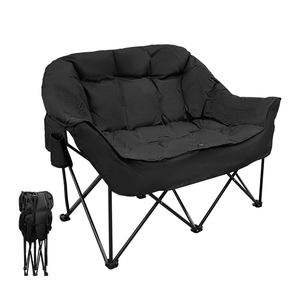 आधुनिक 2-व्यक्ति पोर्टेबल फोल्डेबल ऑक्सफोर्ड कुर्सी के साथ आधुनिक 2-व्यक्ति पोर्टेबल फोल्डेबल ऑक्सफोर्ड कुर्सी - Product Image 1