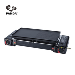 Haute qualité Portable en fonte Camping Portable haute qualité sécurité Butane Double brûleur cuisinière à gaz avec boîte en plastique - Product Image 6