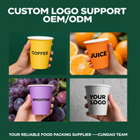 Gobelet en carton double paroi personnalisé avec logo, sans BPA, recyclable, pour boissons, 8, 10, 12, 16 oz