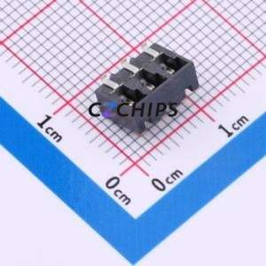 09H443000 Blade/Spring Contact Battery Connector SMD,P=3mm Connector - Product Image 2