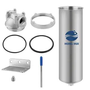 Hồng HUI HMS-10C NSF 10 inch xử lý nước bằng thép không gỉ Bộ lọc trầm tích lọc nước nhà ở - Product Image 6